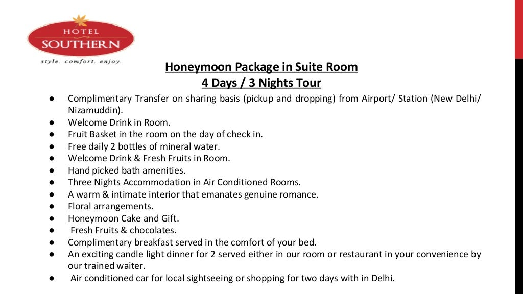 Choose Your Hotel Package in Hotel Southern