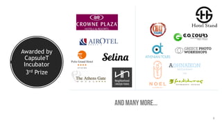 Awarded by
CapsuleT
Incubator
3rd Prize
8
 