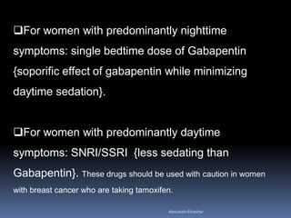 gabapentin for hot flashes in men