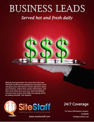 Business Leads Served hot and fresh daily!