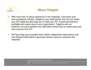 Hotgate Presentation Slides Hoteliers