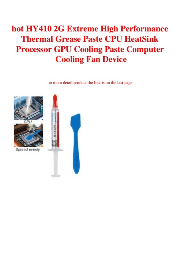 hot HY410 2G Extreme High Performance Thermal Grease Paste CPU HeatSink