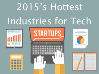2015’s Hottest
Industries for Tech
 