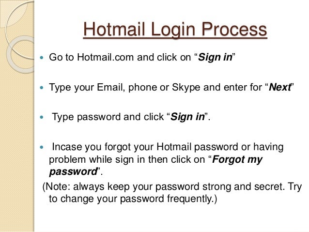 Com www mobile sign in hotmail Hotmail Sign