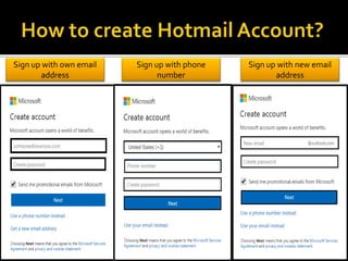 Sign up with own email
address
Sign up with phone
number
Sign up with new email
address
 