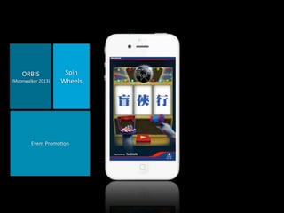 ORBIS

(Moonwalker	
  2013)	
  

Spin	
  
Wheels

Event	
  Promo4on

 