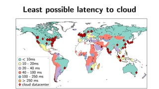 Least possible latency to cloud
 