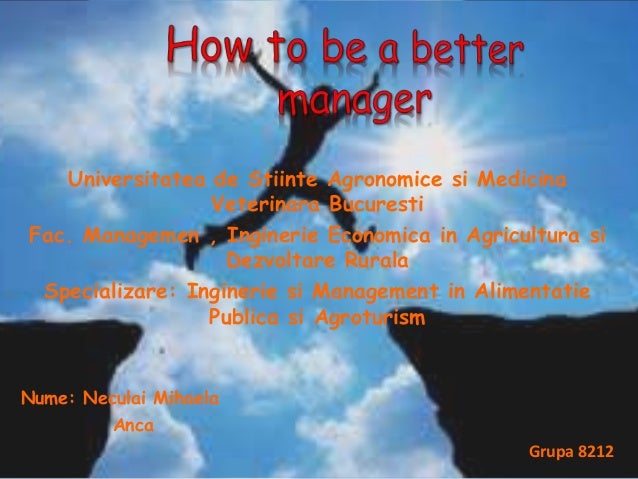 Ho To Be A Better Manager
