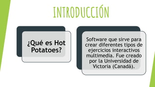 Hot potatoes | PPTX