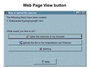 Web Page View button
 