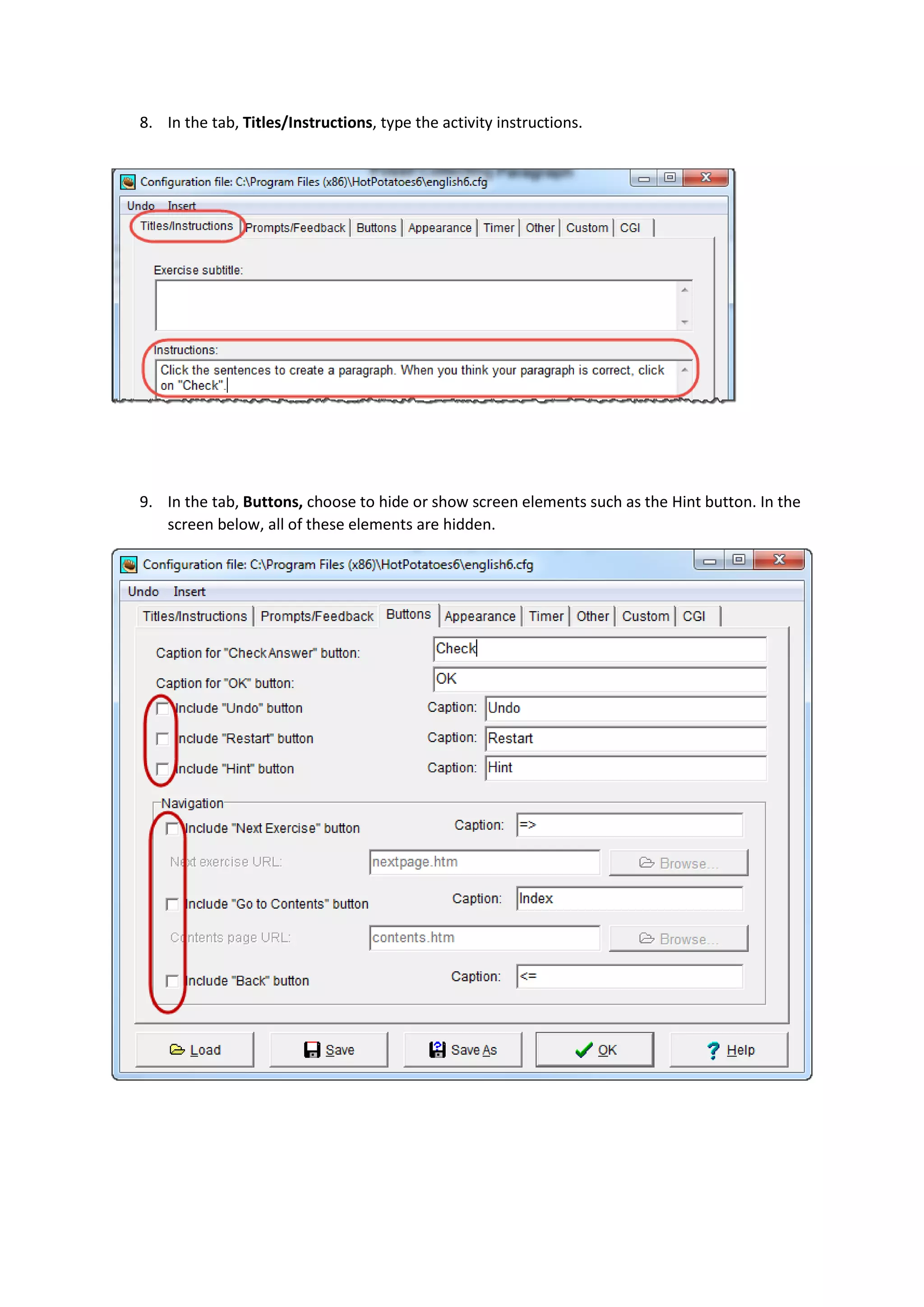 Hot potatoes sequence sentences creating paragraphs pdf