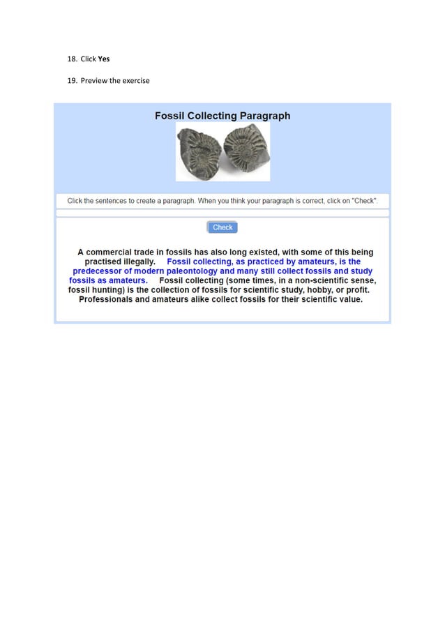 Hot potatoes sequence sentences creating paragraphs pdf