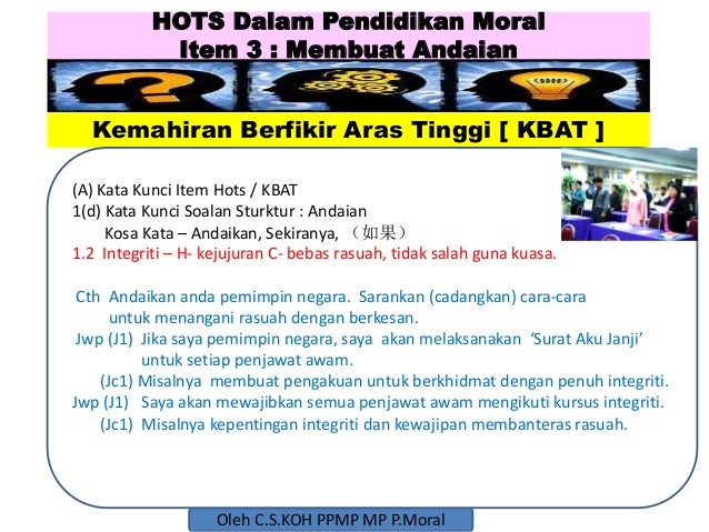 Soalan Berkaitan Integriti - Selangor t Soalan Berkaitan Integriti - Selangor t