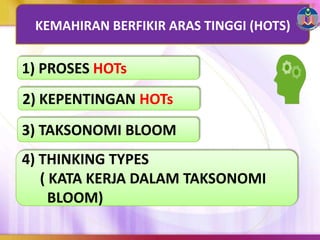Higher Order Thinking Skills (HOTs) Dalam Pengajaran dan Pembelajaran ...