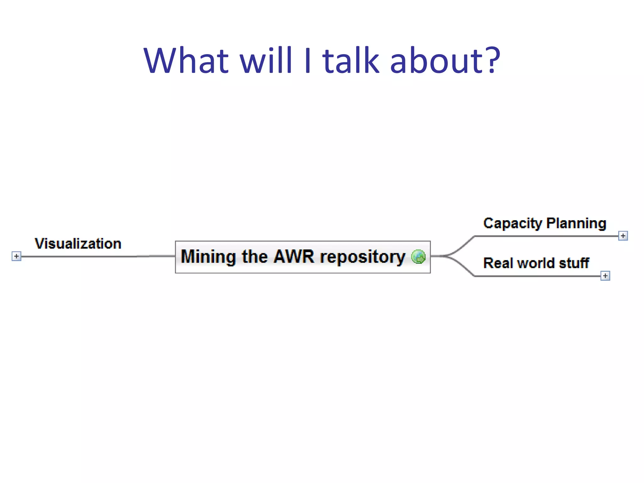 What will I talk about?
 