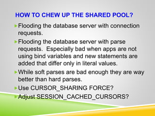 Shared_Pool_Monitoring THREE APPROACHES TO Shared Pool Monitoring | PPTX