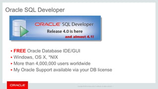 All of the Performance Tuning Features in Oracle SQL Developer | PPTX
