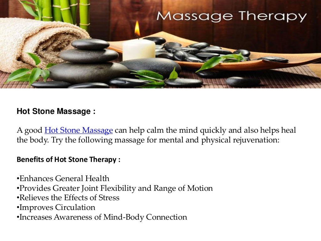 Hot Stone Massage, Deep Tissue Massage