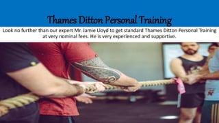 Thames Ditton Personal Training
Look no further than our expert Mr. Jamie Lloyd to get standard Thames Ditton Personal Training
at very nominal fees. He is very experienced and supportive.
 
