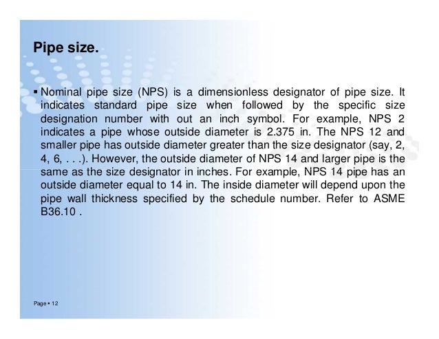 hot tapping requirement nominal pipe size