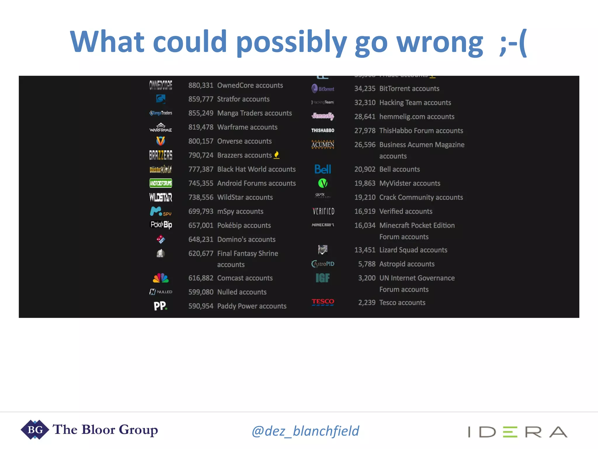 @dez_blanchfield
What could possibly go wrong ;-(
 