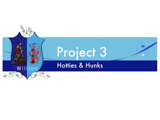 Project 3
Hotties & Hunks
 