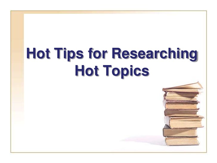 hot topics to do research on