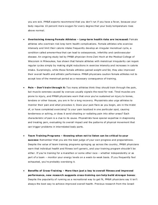 Hot Topics in Sports Training Advice for Recreational and Elite Runn…