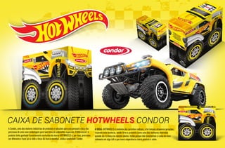 Caixa de Sabonete Hotwheels Condor