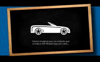 Vamos imaginar por um instante que
a marca Hot Wheels seja um carro...
 