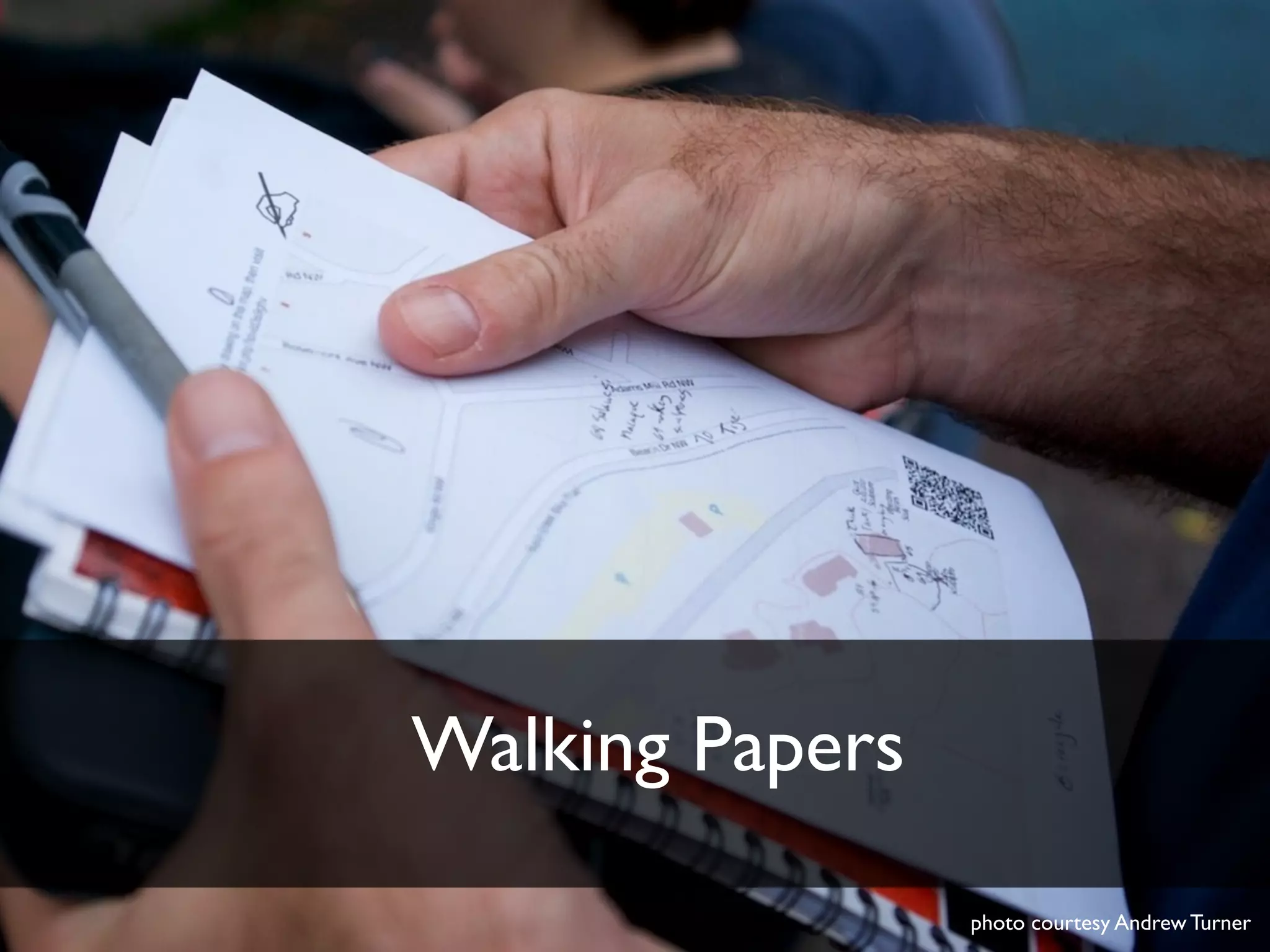 Walking Papers

                 photo courtesy Andrew Turner
 