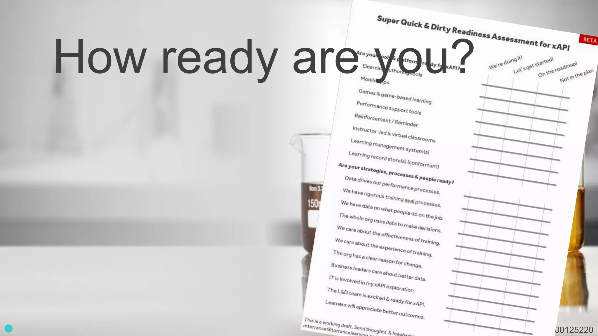 Adobe Stock 100125220
How ready are you?
 