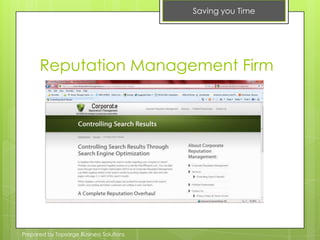 Reputation Management Firm<br />