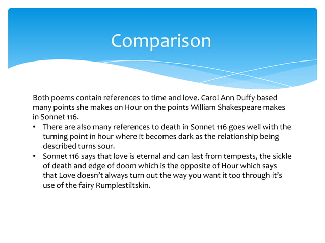 Sonnet 116 Poem Analysis Hour+and+sonnet+116 | PPTX | Poetry | Books and Literature