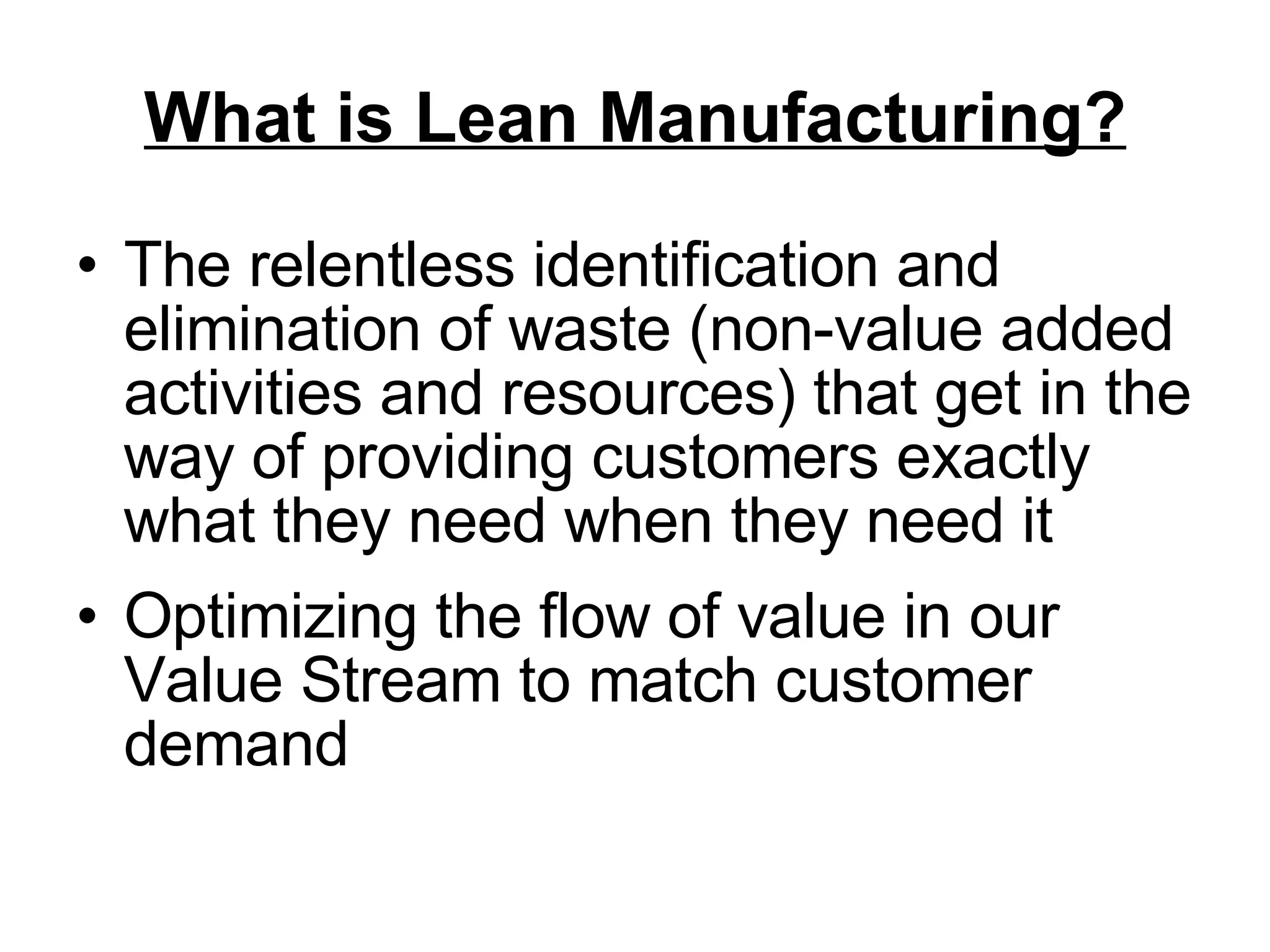 Hourly Lean Introduction | PPT