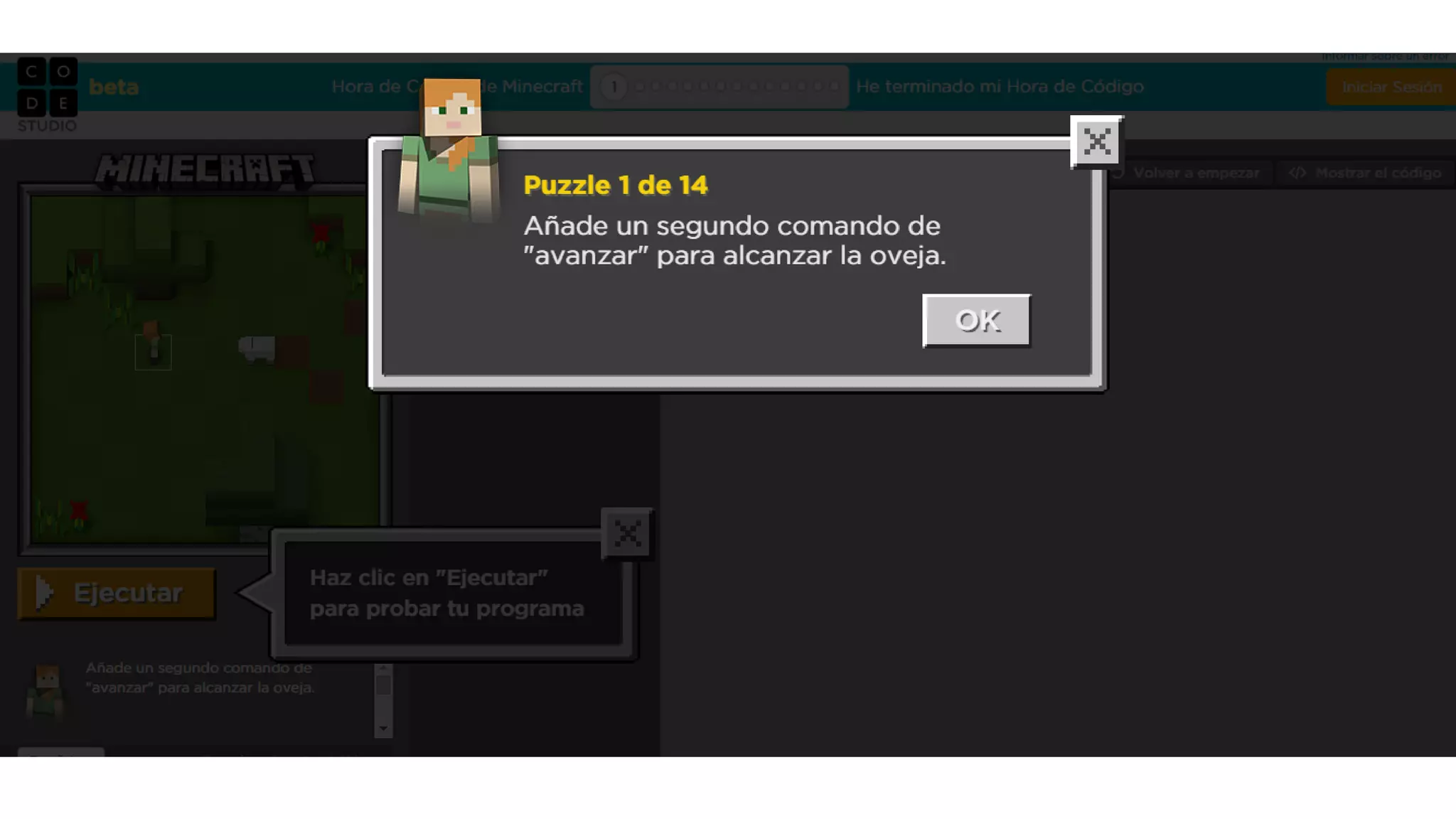 My Hour of code Minecraft | PDF