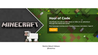 My Hour of code Minecraft | PPT
