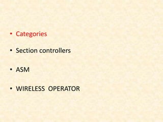 • Categories
• Section controllers
• ASM
• WIRELESS OPERATOR
 