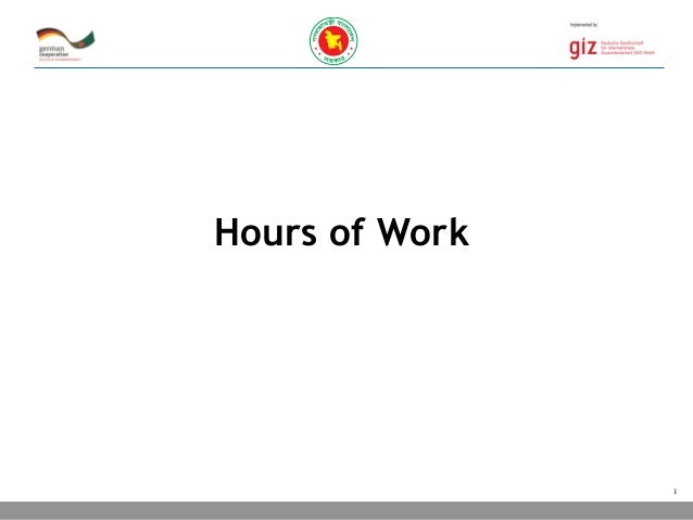 Hours of work