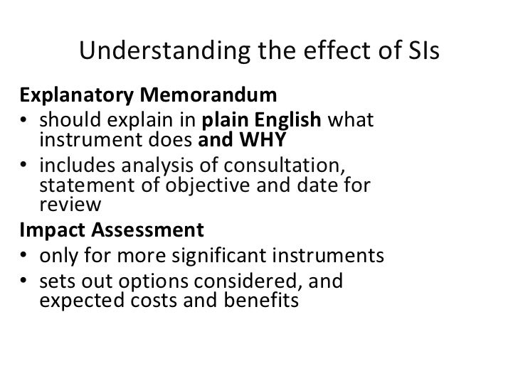 Understanding Secondary Legislation 29 November 2010