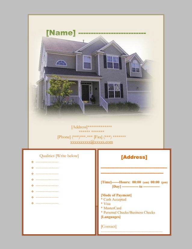 House sale flyer docx