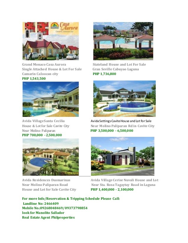 House and lot in philippines for sale