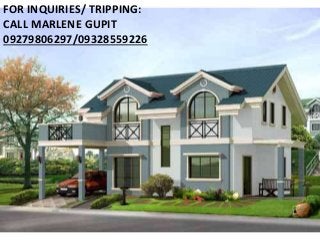 FOR INQUIRIES/ TRIPPING:
CALL MARLENE GUPIT
09279806297/09328559226
 