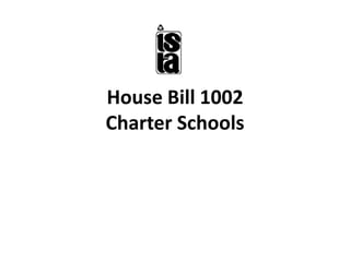 House Bill 1002Charter Schools 