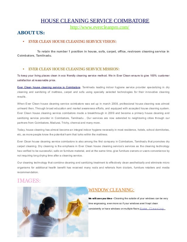 a cleaning service