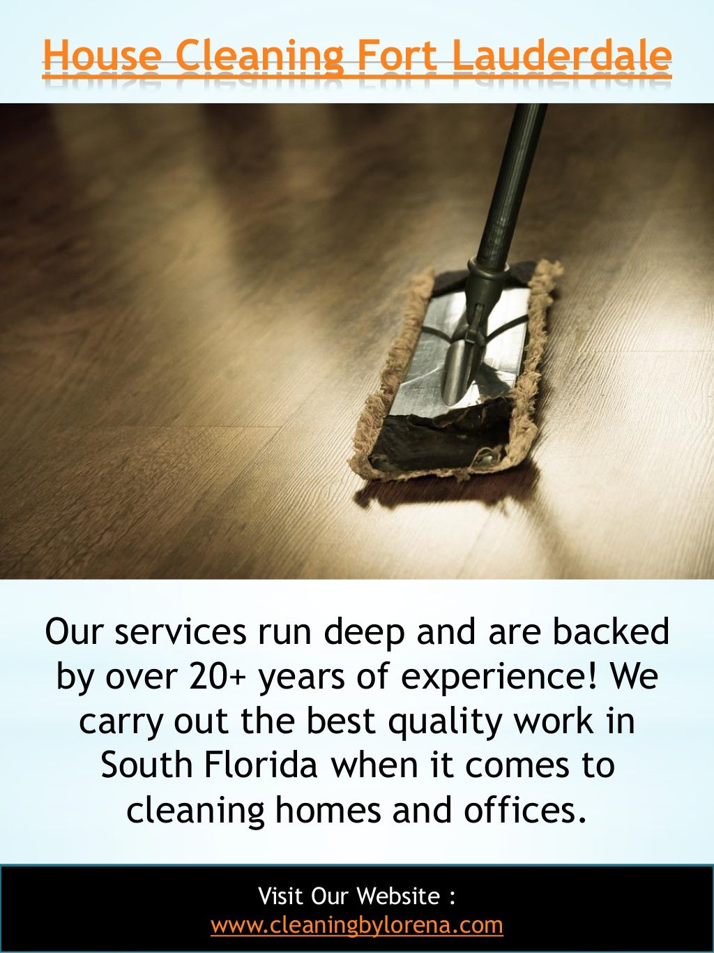 House cleaning services fort lauderdale