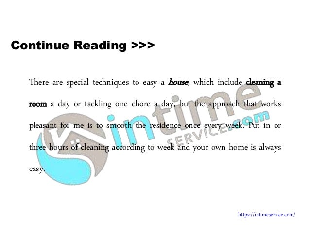 house cleaning techniques