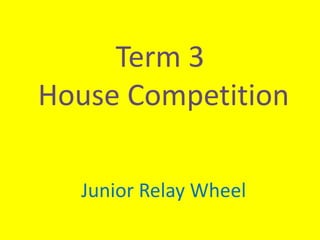 Term 3  House Competition Junior Relay Wheel 