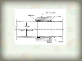 House connection from mains, laying and joints in pipes | PPTX