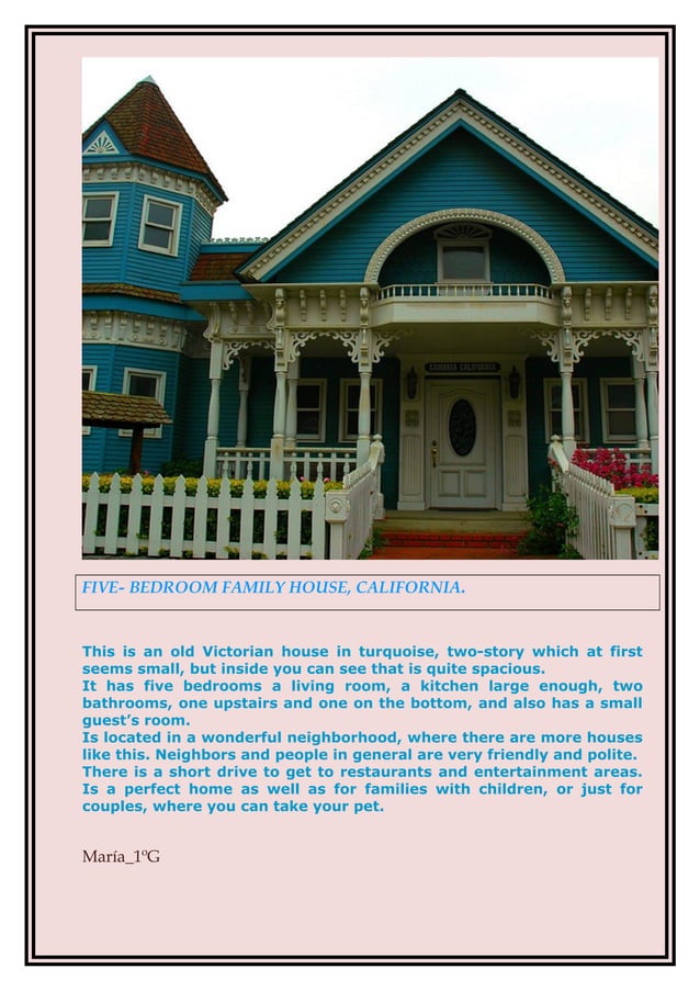 House Descriptions Int1 e F g